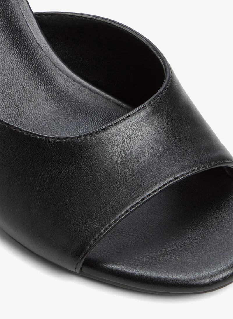 Call it Spring BLACK Isolaa Mule Heeled Sandals for Women | Best Price UAE